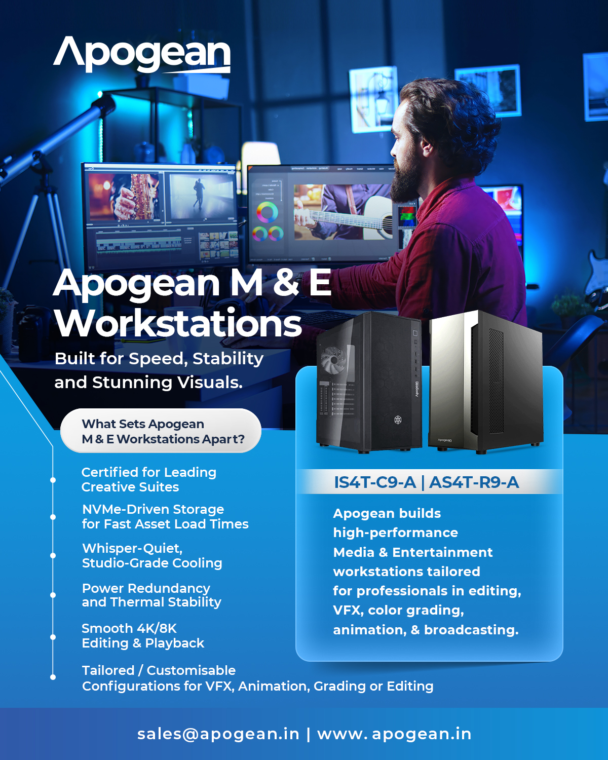 M & E Workstations Features
